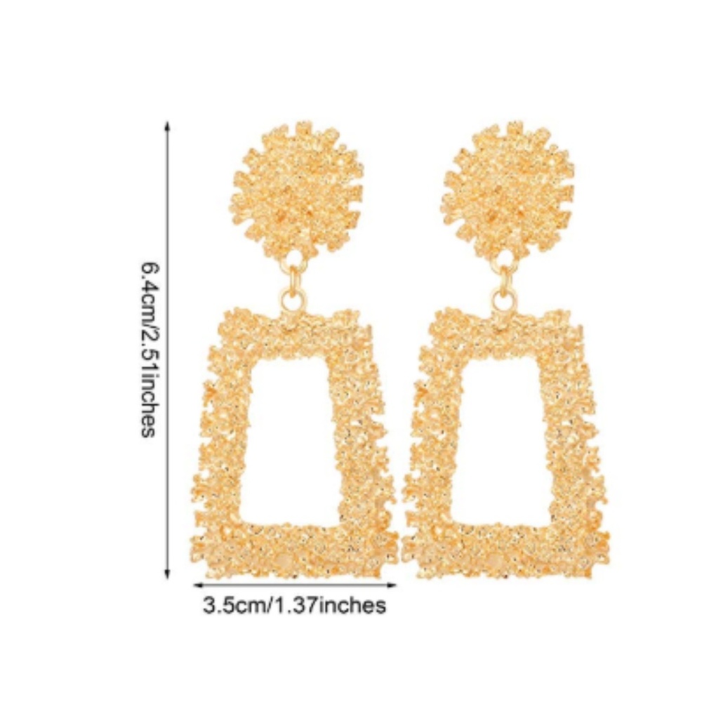 Women 6 Pairs Bohemian Geometric Drop Earrings - Picture 3 of 6